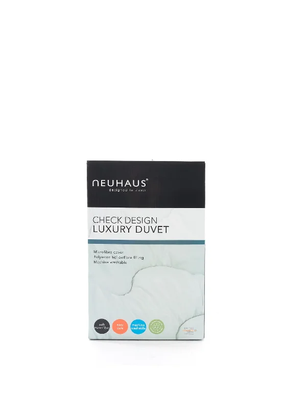 Deal of the Week Neuhaus Luxury Check Design Duvet, 13.5 Tog