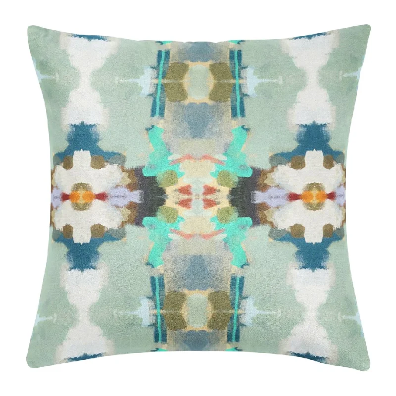 Weekend Shopping Highlights Orchid Blossom Royal Blue 22x22 Pillow