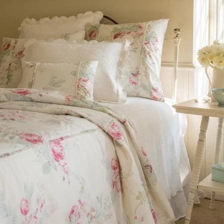 Weekend Big Discount Event Taylor Linens Shore Rose Cream Duvet