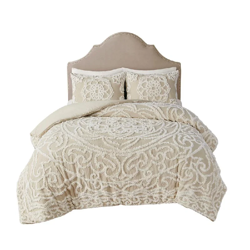 Weekend Super Savings 100% Cotton Laetitia Tufted Duvet Cover Set -3 pcs. (King/Cal King) Weekend Super Savings 100% Cotton Laetitia Tufted Duvet Cover Set -3 pcs. (King/Cal King)