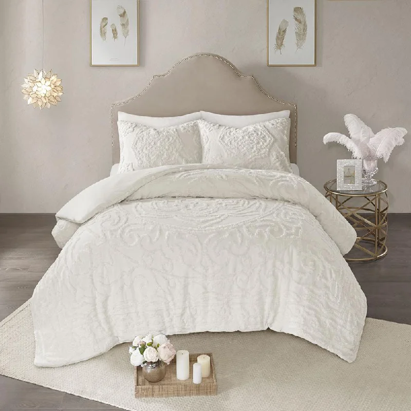 Shop More, Save More 100% Cotton Tufted Duvet Cover Set -3 pcs. (Full/Queen)