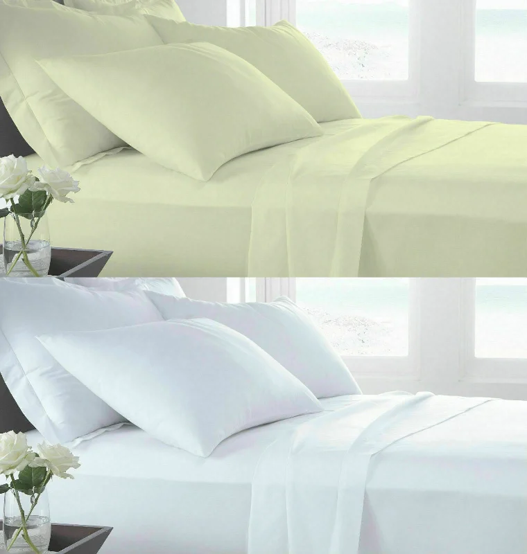 Weekend Only Steals 100% EGYPTIAN COTTON DUVET COVER SET SHEET PILLOWCASE PAIR