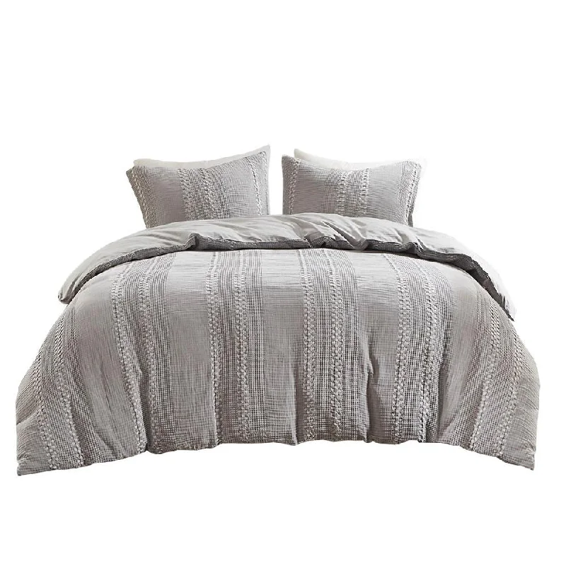 Weekend Steals Cotton Gauze Waffle Weave Duvet Cover Set -3 pcs.  (88 x 92)
