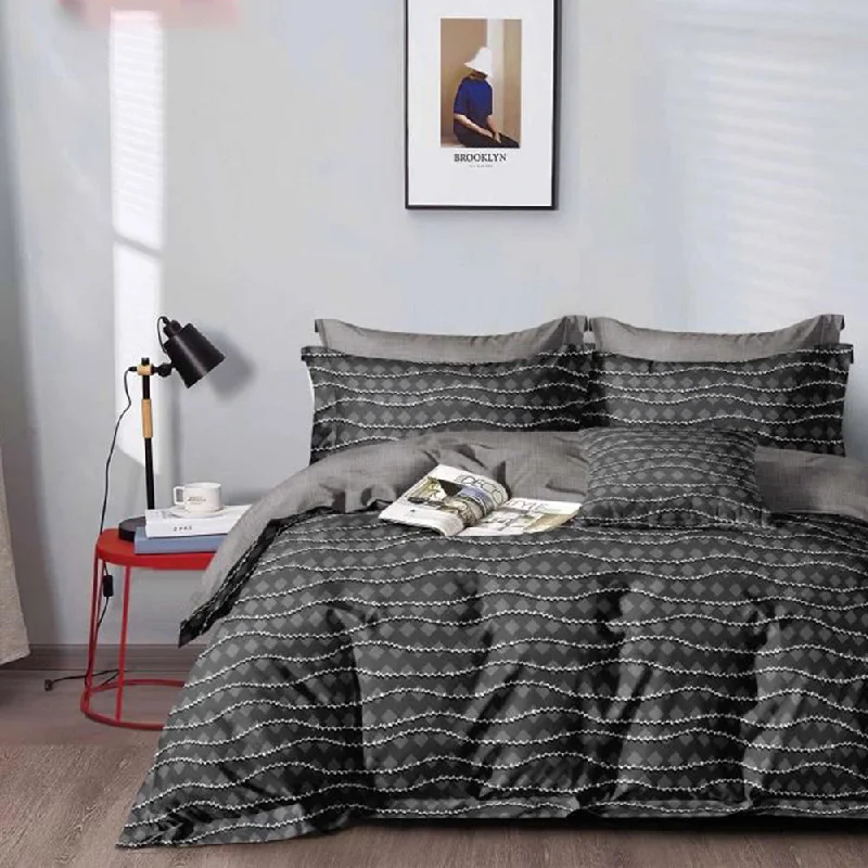 Weekend Discount Rush Premium Quality Super Soft King Size 6 pieces Duvet Cover Set 220x240cm Grey Weekend Discount Rush Premium Quality Super Soft King Size 6 pieces Duvet Cover Set 220x240cm Grey
