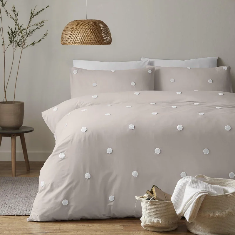 Weekend Price Breaks Dot Garden Duvet Cover Set Linen