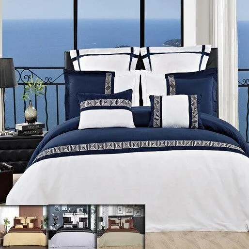 Mega Discounts Astrid 7-Piece Embroidered Duvet Cover Sets