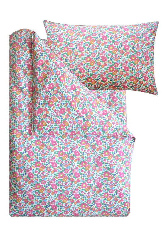 Weekend Only Sale Bedding made with Liberty Fabric BETSY DEEP PINK