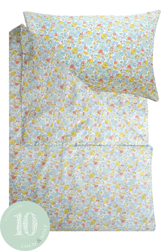 Weekend Price Slash Bedding made with Liberty Fabric BETSY SAGE
