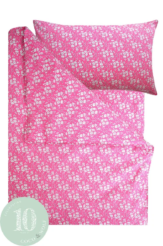 Weekend Discount Blast Bedding made with Liberty Fabric CAPEL FUCHSIA