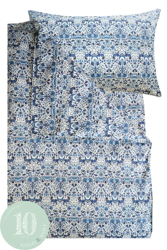 Weekend Steals Bedding made with Liberty Fabric LODDEN NAVY
