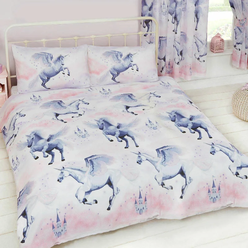 Big Discount Event Stardust Unicorn Pink & Lilac Purple Bedding Full Duvet Cover / Comforter Cover Set Big Discount Event Stardust Unicorn Pink & Lilac Purple Bedding Full Duvet Cover / Comforter Cover Set