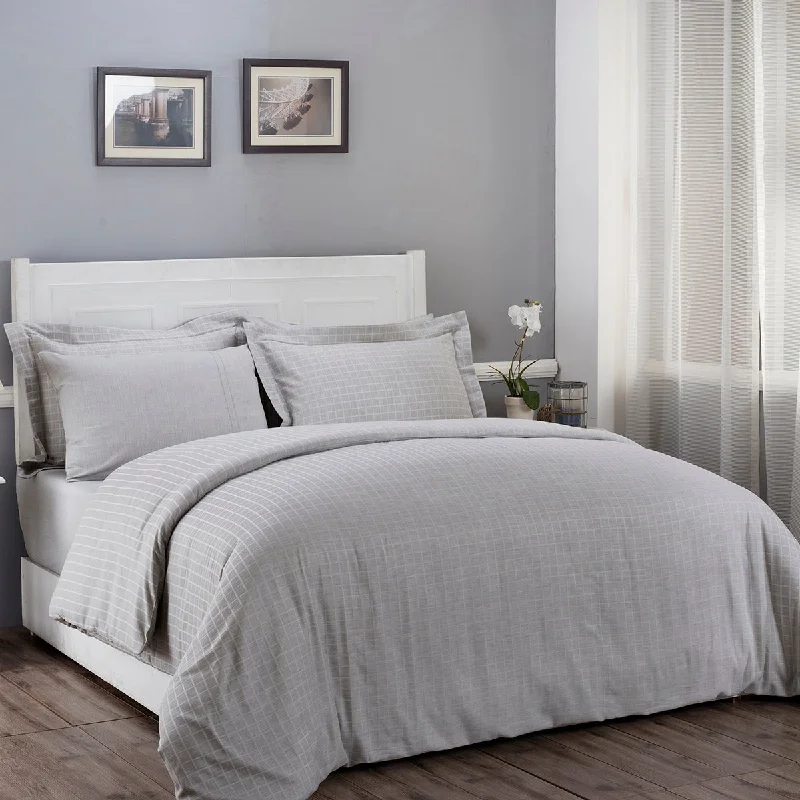Unbeatable Bargains Bliss Reversible Made With Egyptian Cotton Ultra Soft Grey Duvet Cover with Pillow Case Unbeatable Bargains Bliss Reversible Made With Egyptian Cotton Ultra Soft Grey Duvet Cover with Pillow Case