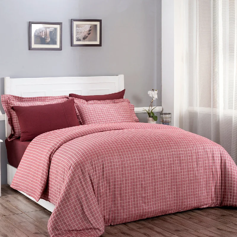 Extra Discount Bliss Reversible Made With Egyptian Cotton Ultra Soft Red Duvet Cover with Pillow Case Extra Discount Bliss Reversible Made With Egyptian Cotton Ultra Soft Red Duvet Cover with Pillow Case
