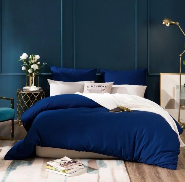 Weekend Super Sale Frenzy Blue White Duvet Cover
