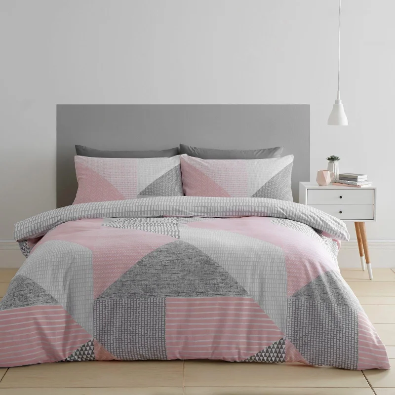 Weekend Super Sale Alert Larsson Geo Duvet Cover Set Pink