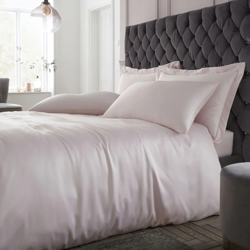 Weekend Top Offers Silky Soft Satin Duvet Cover Set Blush