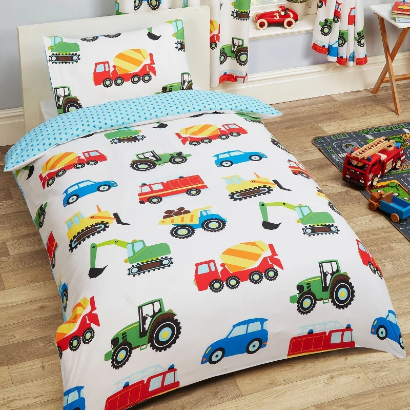 Weekend Deal Fever Cars & Trucks Construction Transportation Vehicles Boys Bedding Duvet Comforter Cover Set Toddler Twin Full or Curtains Weekend Deal Fever Cars & Trucks Construction Transportation Vehicles Boys Bedding Duvet Comforter Cover Set Toddler Twin Full or Curtains