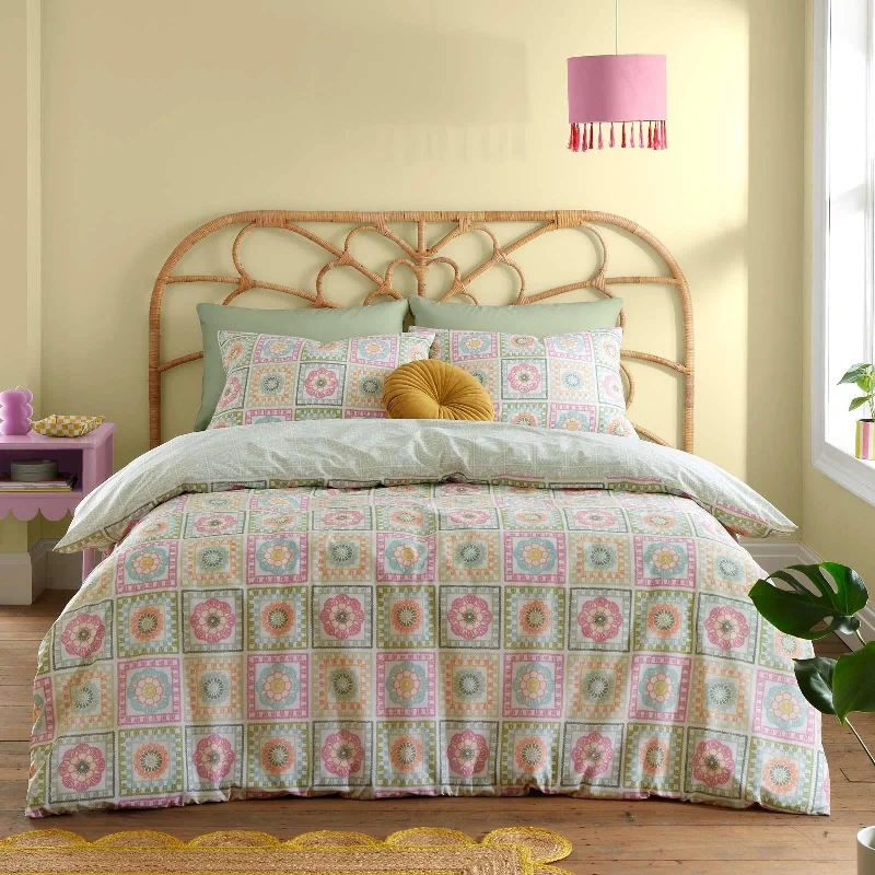 Special Shopping Event Crochet Print Duvet Cover Set