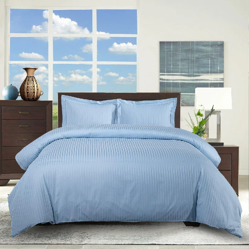 Special Offers 100% Cotton Duvet Cover Set Damask Stripe
