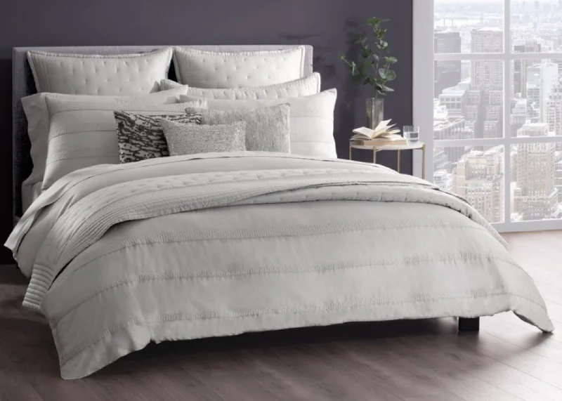 Weekend Markdowns Donna Karan "Silky Stripe" Duvet Cover and Pillowcase