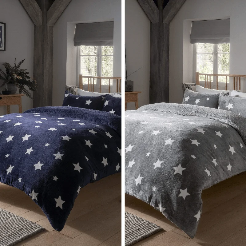 Price Slash Dreamin Stars Luxurious Reversible Teddy Duvet Cover Set Super Soft Faux Fur Plush Bedding for Winter Nights Available in Single Double and King Sizes by OLIVIA ROCCO Price Slash Dreamin Stars Luxurious Reversible Teddy Duvet Cover Set Super Soft Faux Fur Plush Bedding for Winter Nights Available in Single Double and King Sizes by OLIVIA ROCCO