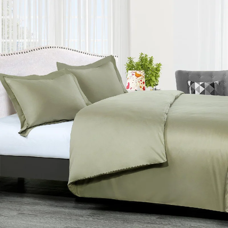Limited Offer Duvet Cover Set Solid 300 Thread count