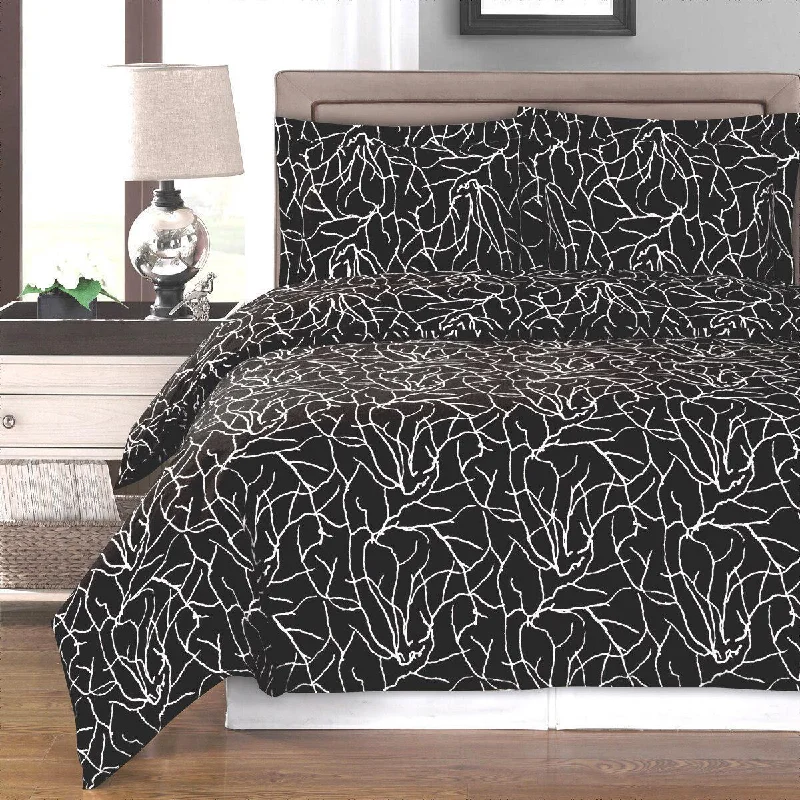 Seasonal Discounts Ema Combed Cotton Duvet Cover Set
