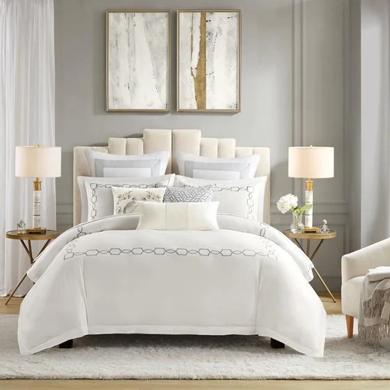 Limited Stock Embroidered Duvet Set  (Full/Queen Size)