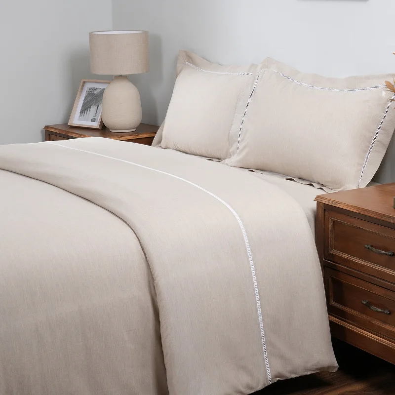 Sale of the Year Emmie Made With Egyption Cotton Ultra Soft Beige Duvet Cover with Pillow Case Sale of the Year Emmie Made With Egyption Cotton Ultra Soft Beige Duvet Cover with Pillow Case