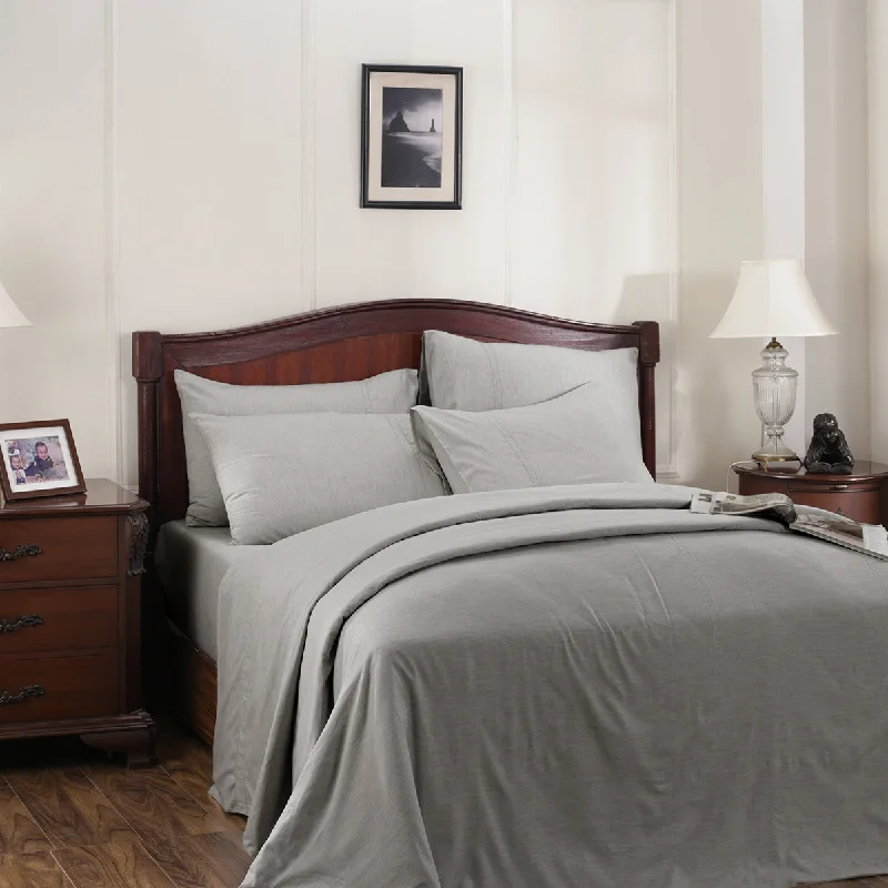 Flash Sale Emmie Reversible Made With Egyptian Cotton Ultra Soft Grey Marble Duvet Cover with Pillow Case
