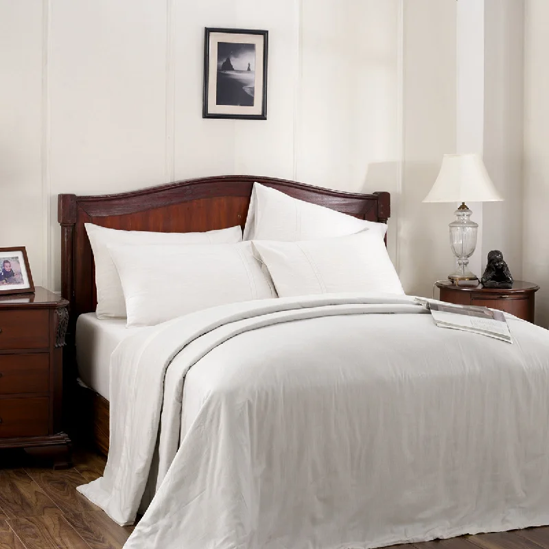 Today's Offer Emmie Reversible Made With Egyptian Cotton Ultra Soft White Duvet Cover with Pillow Case Today's Offer Emmie Reversible Made With Egyptian Cotton Ultra Soft White Duvet Cover with Pillow Case