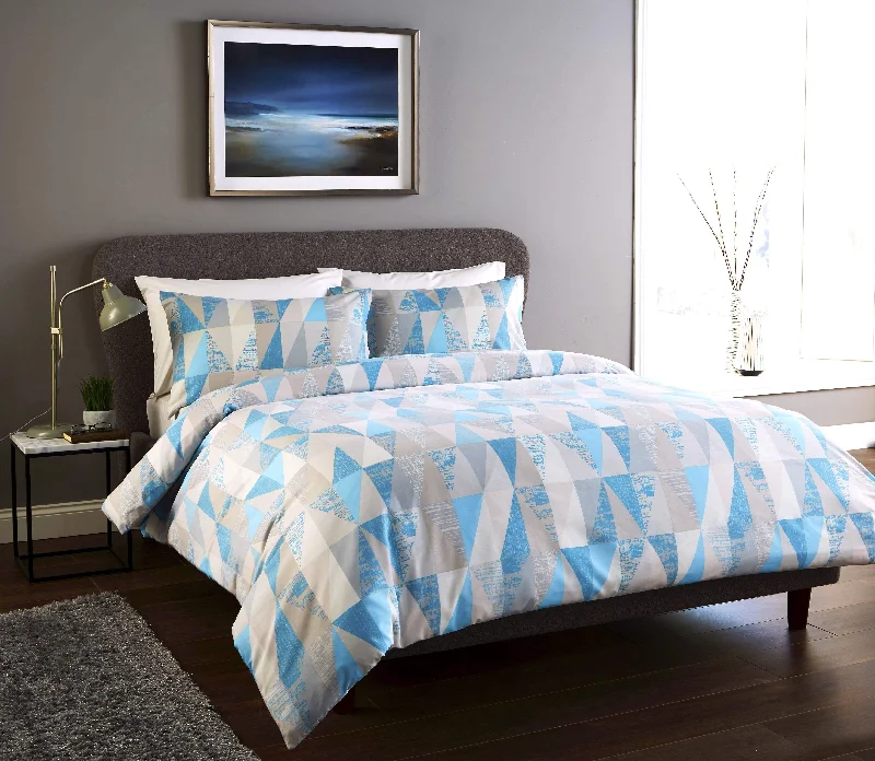 Flash Offer Geo Design Luxurious Cotton Rich Duvet Set Super Soft OEKO-TEX Certified Fabric Ideal for Bedroom Decor Available in Single Double King Sizes by OLIVIA ROCCO Flash Offer Geo Design Luxurious Cotton Rich Duvet Set Super Soft OEKO-TEX Certified Fabric Ideal for Bedroom Decor Available in Single Double King Sizes by OLIVIA ROCCO