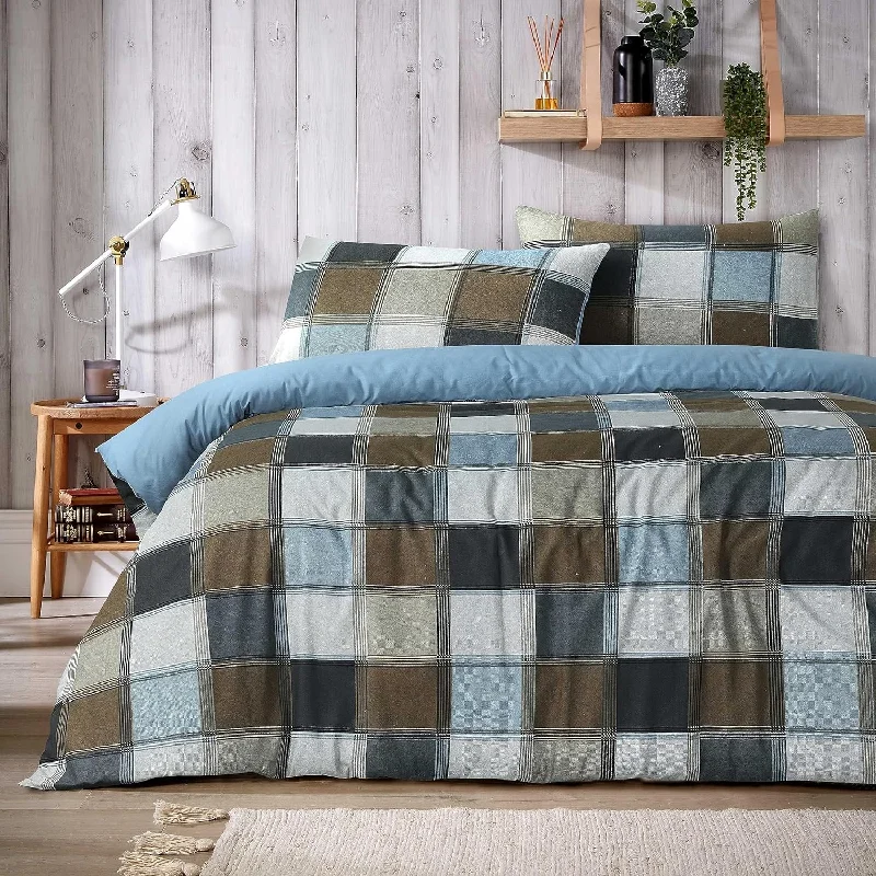 Weekend Price Drops Glencoe Reversible Check Duvet Cover Set with Pillowcases Classic Polycotton Bedding Available in Single Double King Sizes by OLIVIA ROCCO Weekend Price Drops Glencoe Reversible Check Duvet Cover Set with Pillowcases Classic Polycotton Bedding Available in Single Double King Sizes by OLIVIA ROCCO