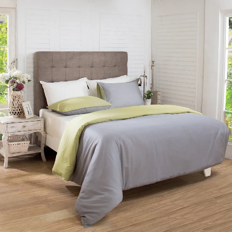 Final Clearance Hannah Percale 100% Cotton Reversible Easy Care Wild Dove/Silk Green Duvet Cover with Pillow Case Final Clearance Hannah Percale 100% Cotton Reversible Easy Care Wild Dove/Silk Green Duvet Cover with Pillow Case