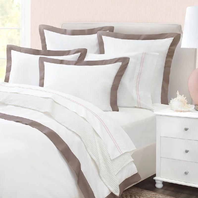 Shop & Save Big Hazelnut Linden Border Duvet Cover