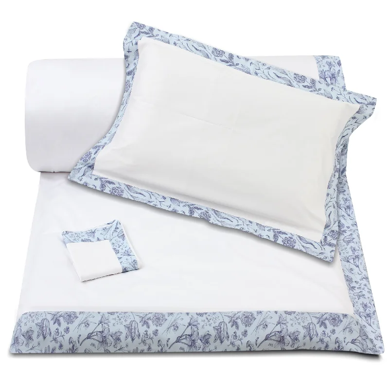 Weekend Shopping Spree Indigo Florals Duvet + Pillowcases (600 TC)