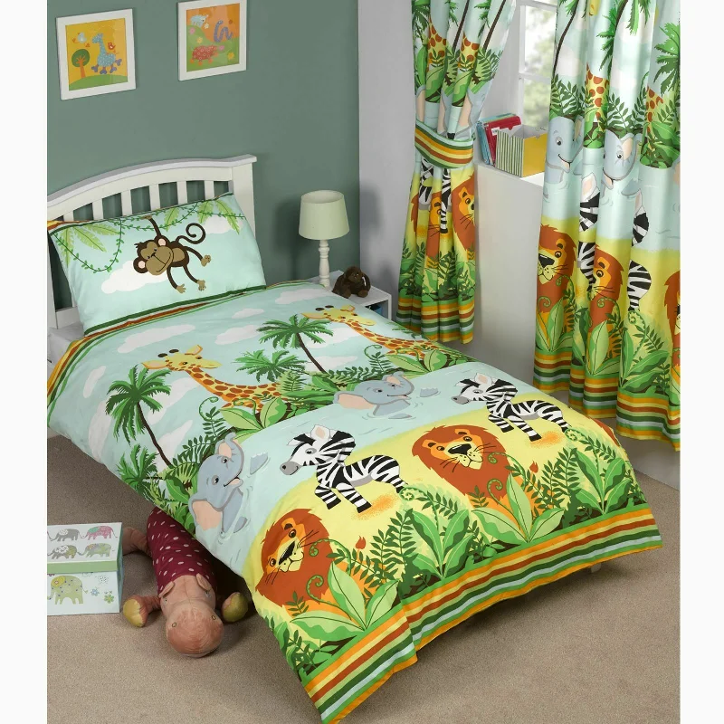 Weekend Steals and Deals Jungle Wild Animals Kids Child Bedding Toddler Twin Full Duvet / Comforter Cover Bed Set Lion Zebra Elephant Weekend Steals and Deals Jungle Wild Animals Kids Child Bedding Toddler Twin Full Duvet / Comforter Cover Bed Set Lion Zebra Elephant
