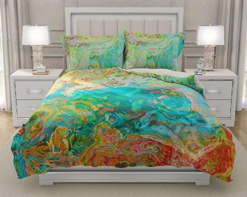 Exclusive Weekly Sale King, Queen or Twin Duvet Cover, Spring Melody