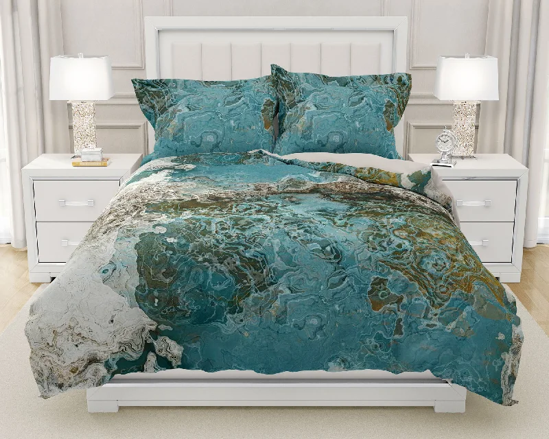 Weekend Super Savings King, Queen or Twin Duvet Cover, Teal Aesthetic