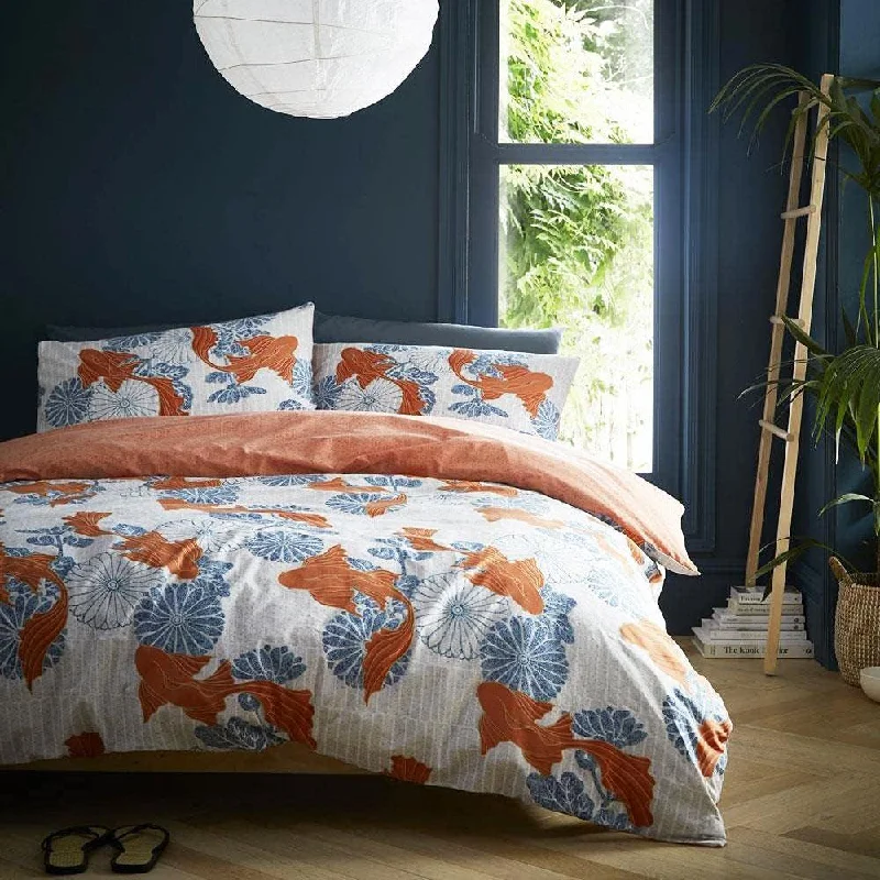 Weekend Flash Discount Koi Mandarin Duvet Cover Set
