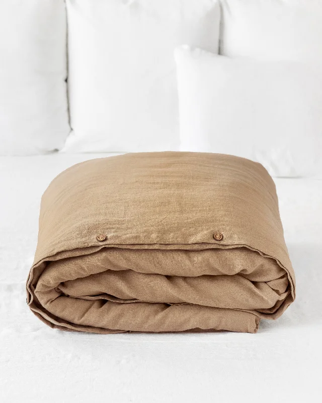 Bargain Alert Latte linen duvet cover