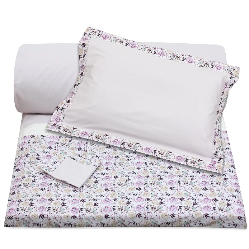 Weekend Deal Rush Lilac Flowers Duvet + Pillowcases