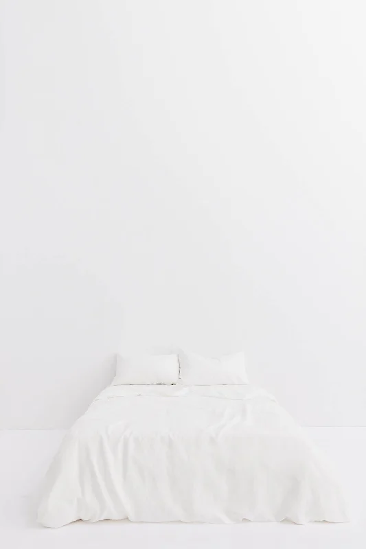 Hot Picks Linen Duvet Cover White