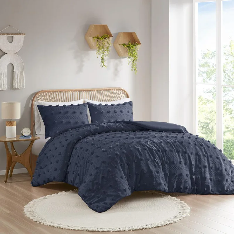 Grab Your Deal Lucy Clip Jacquard Duvet Cover Set -3 pcs. (90 x 90)