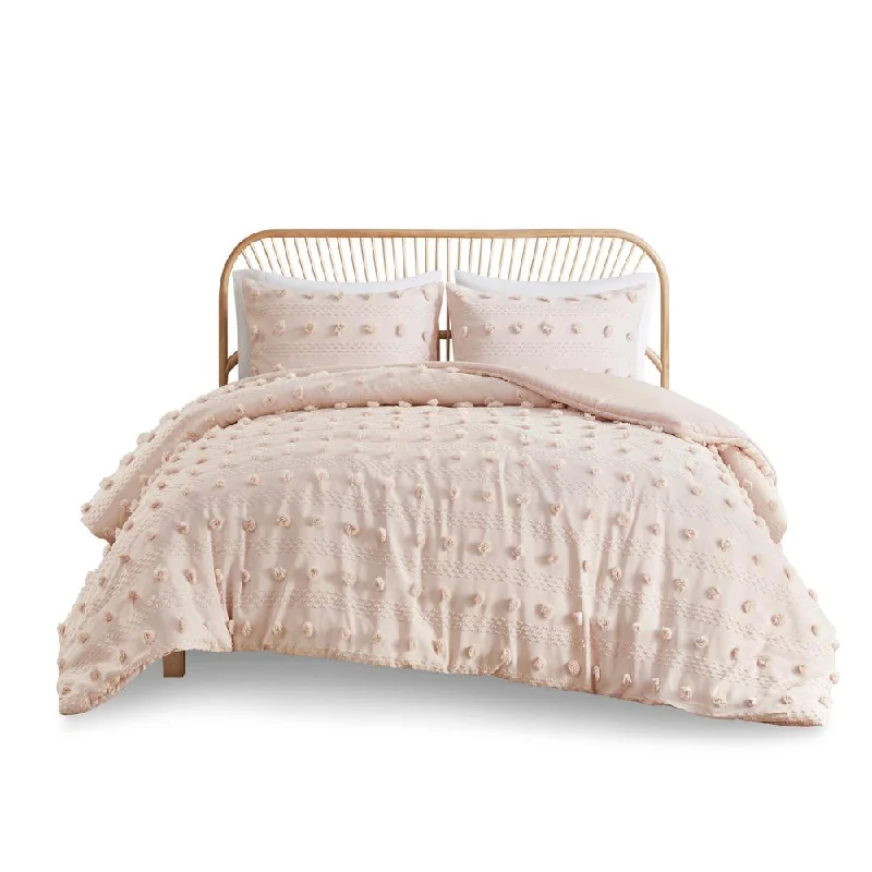 Instant Savings Lucy Clip Jacquard Duvet Cover Set (Full/Queen)