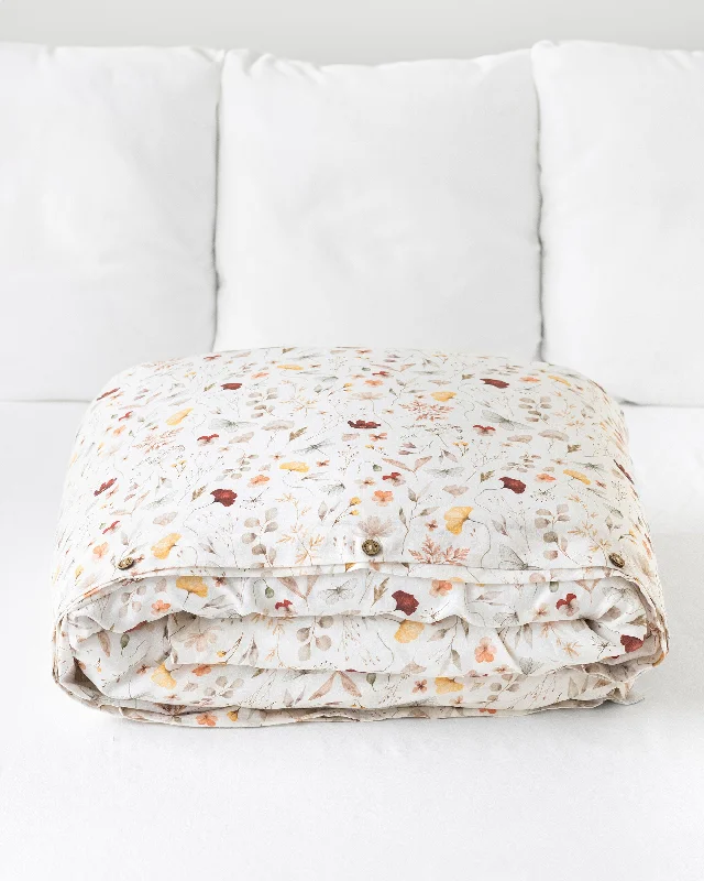 Exclusive Flash Sale Meadow print linen duvet cover
