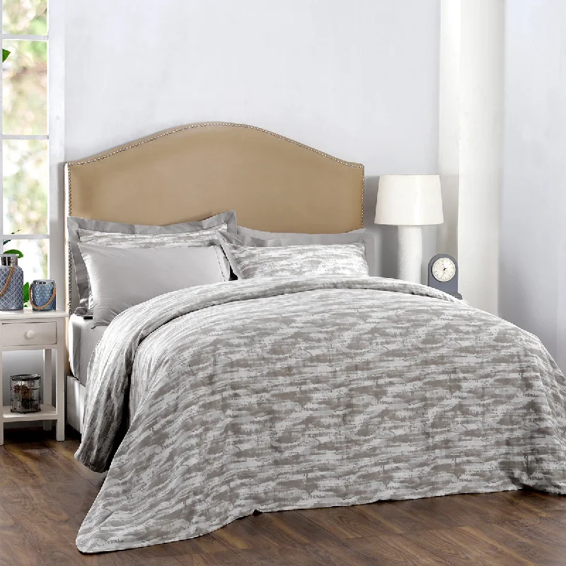 Deal of the Week Meyer Textura Plain & Printed Reversible 100% Cotton Super Soft Neutral Duvet Cover with Pillow Case Deal of the Week Meyer Textura Plain & Printed Reversible 100% Cotton Super Soft Neutral Duvet Cover with Pillow Case