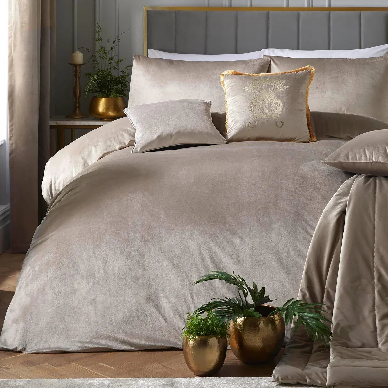 Exclusive Discounts Just for You Montrose Velvet Duvet Cover Set Linen