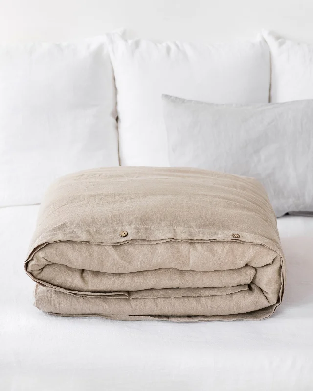 Weekend Super Sale Frenzy Natural linen duvet cover