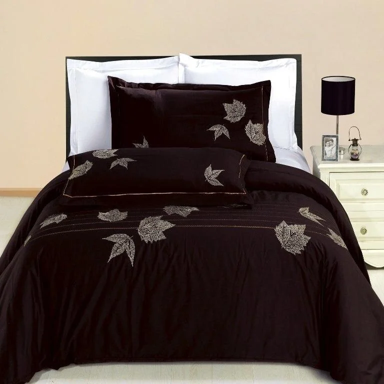 Price Cut Alert Newbury Embroidered 100% Cotton Multi-Piece Duvet Set (Full/Queen)